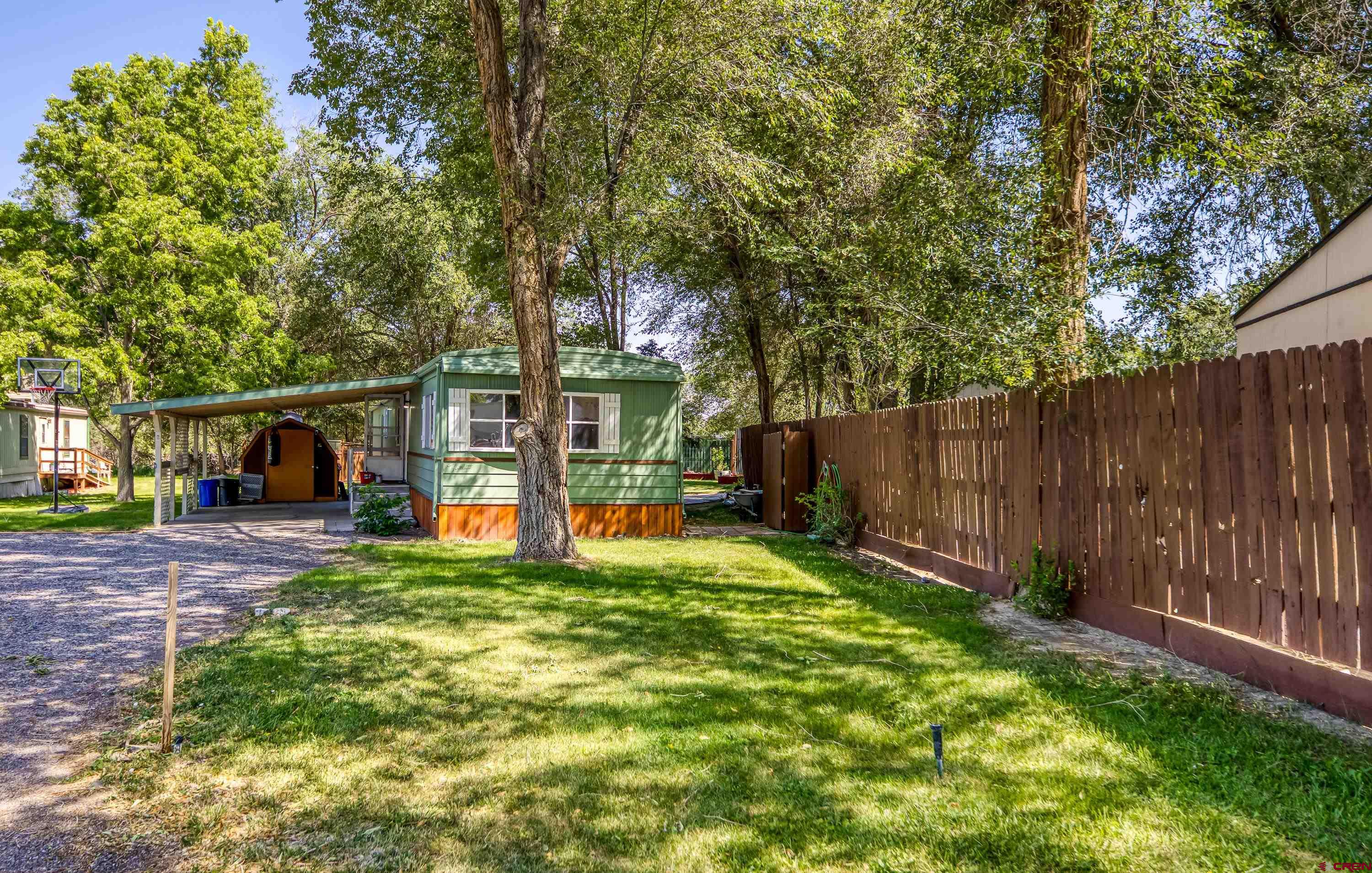 a view of a back yard