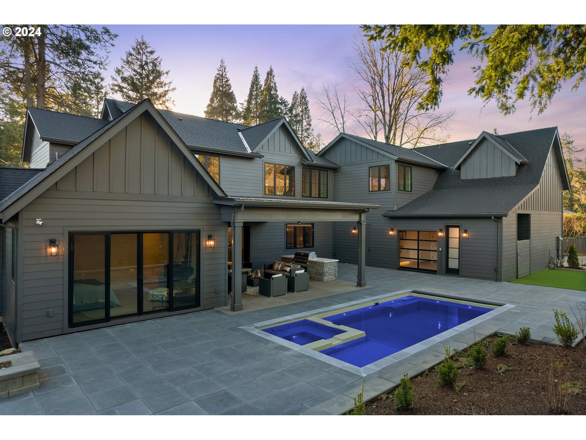 a front view of a house with yard