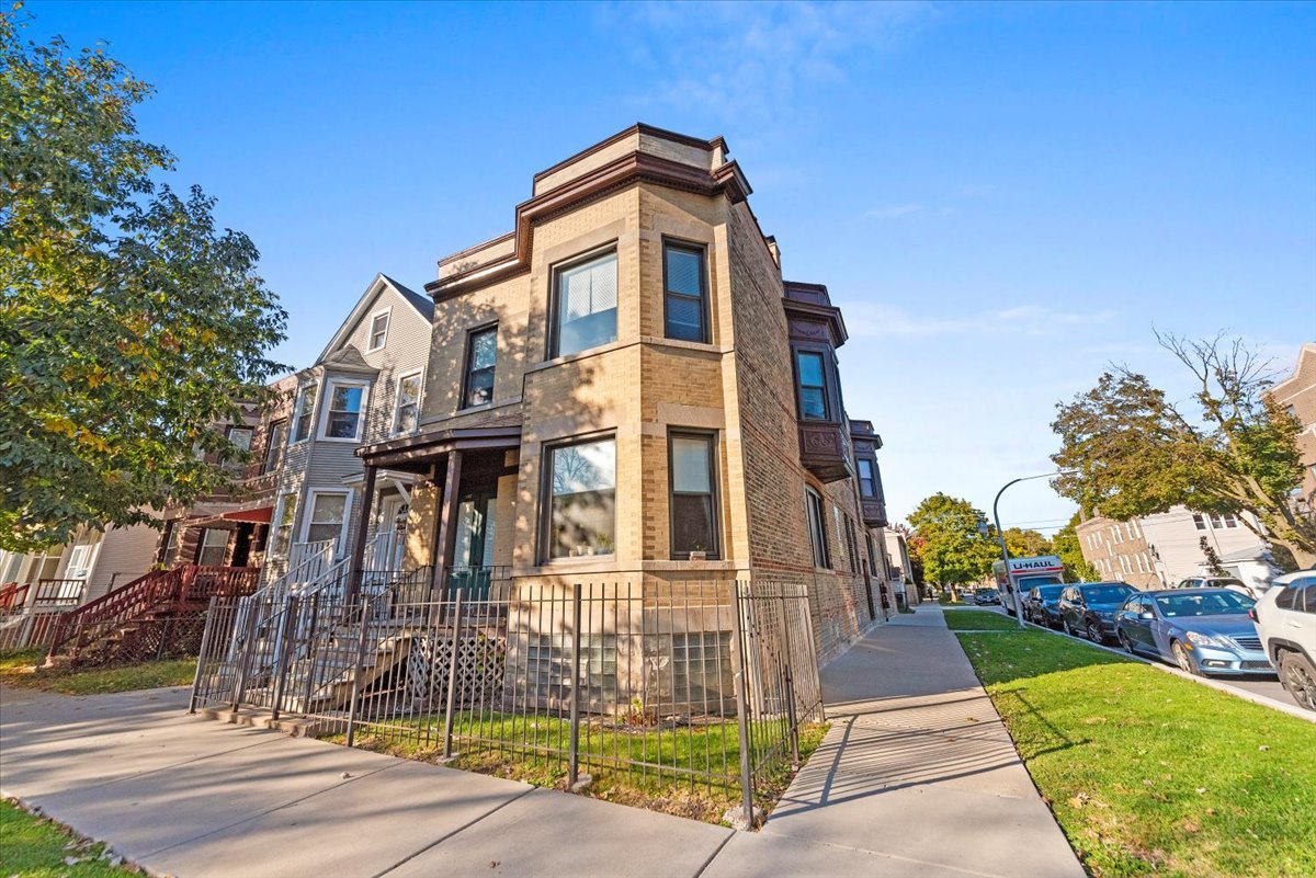 a front view of a house