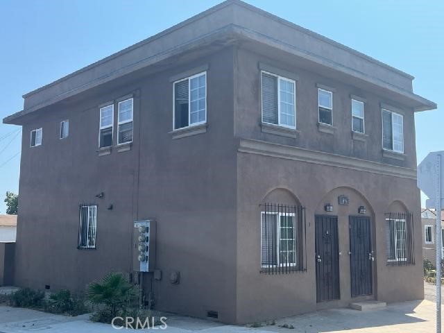 a front view of a house