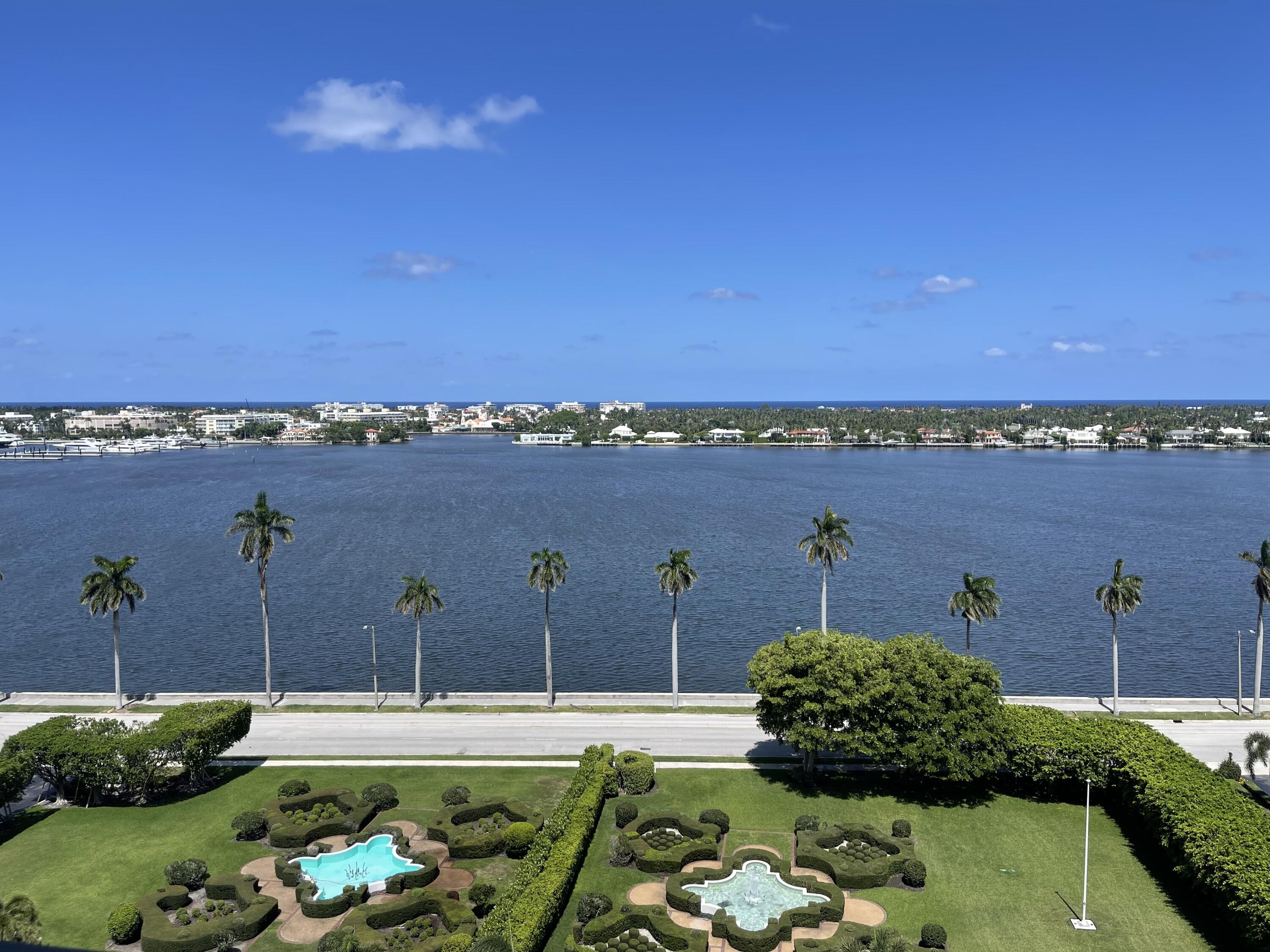 a view of a ocean with city