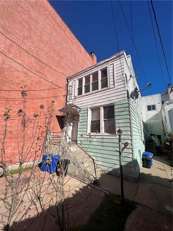 a view of a house with a patio