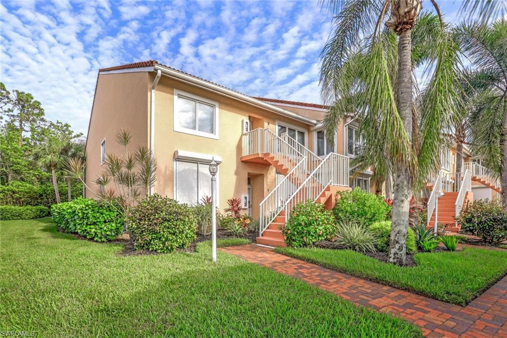 View of front of home with a front yard