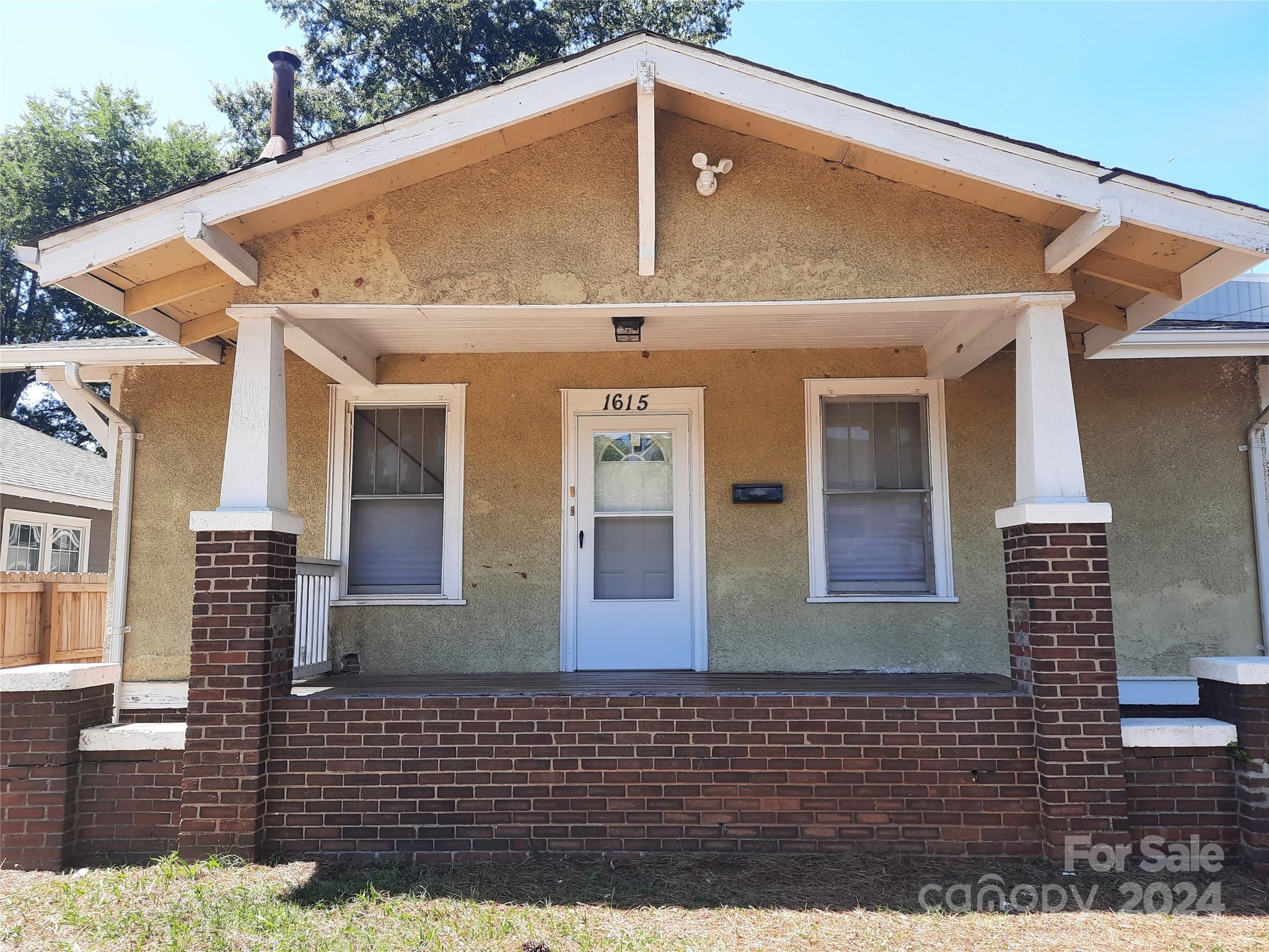 a front view of a house