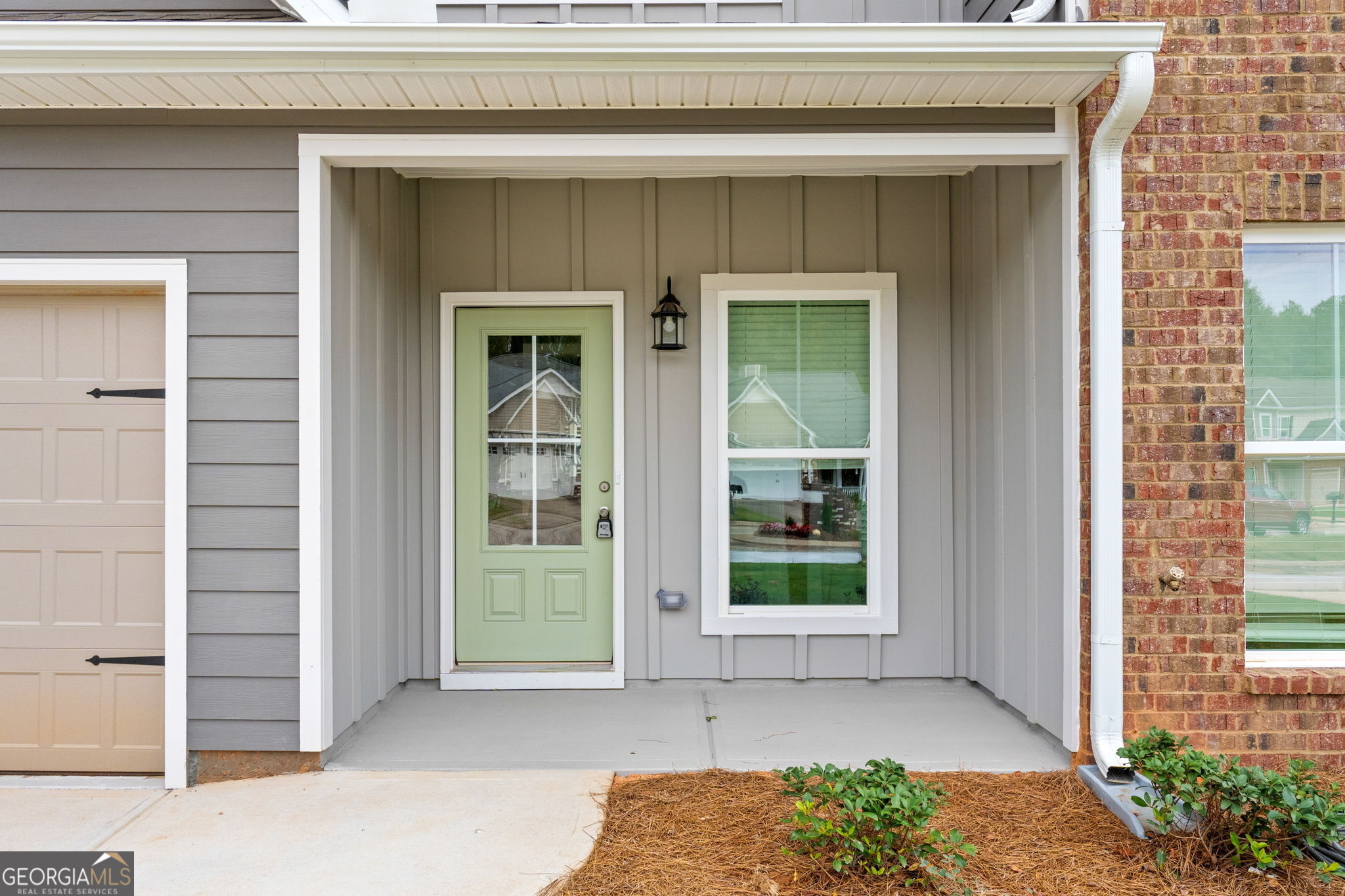 a view of front door of house