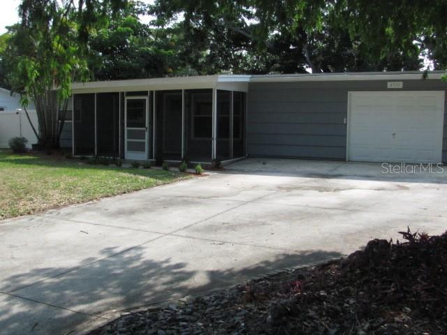 a front view of a house