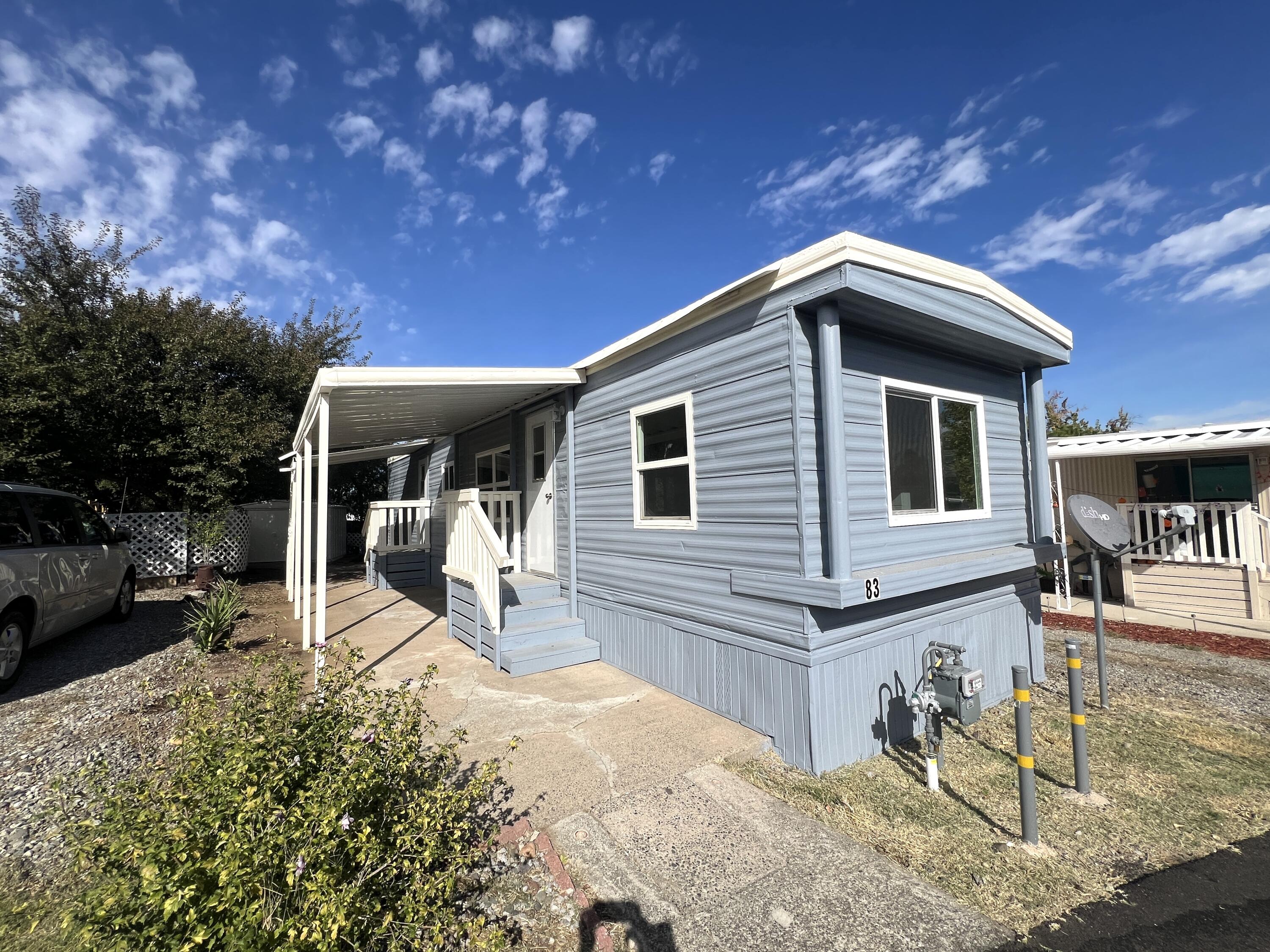 a view of a house with a patio