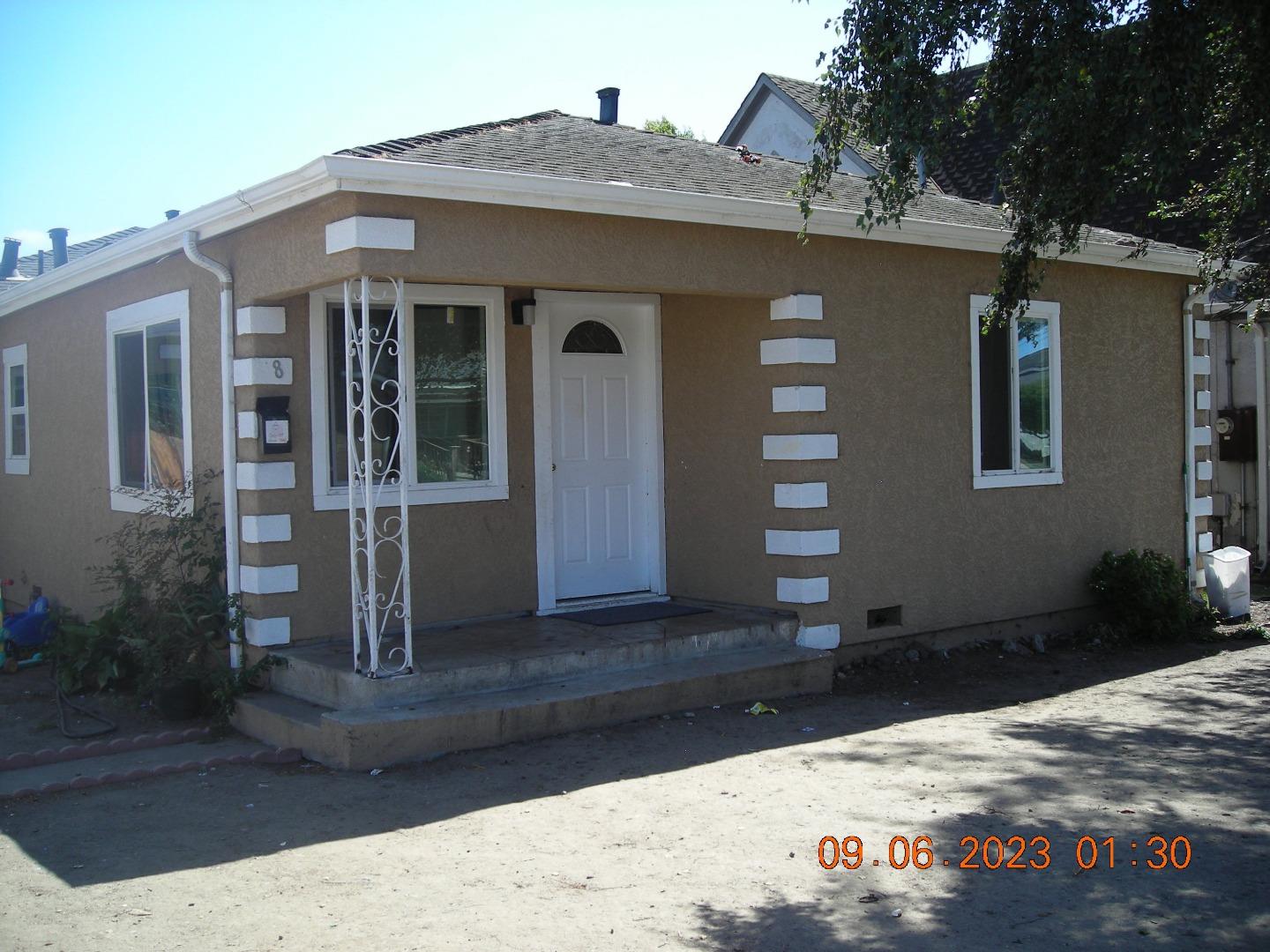 a front view of a house