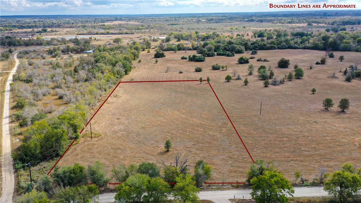 Aerial view with a rural view