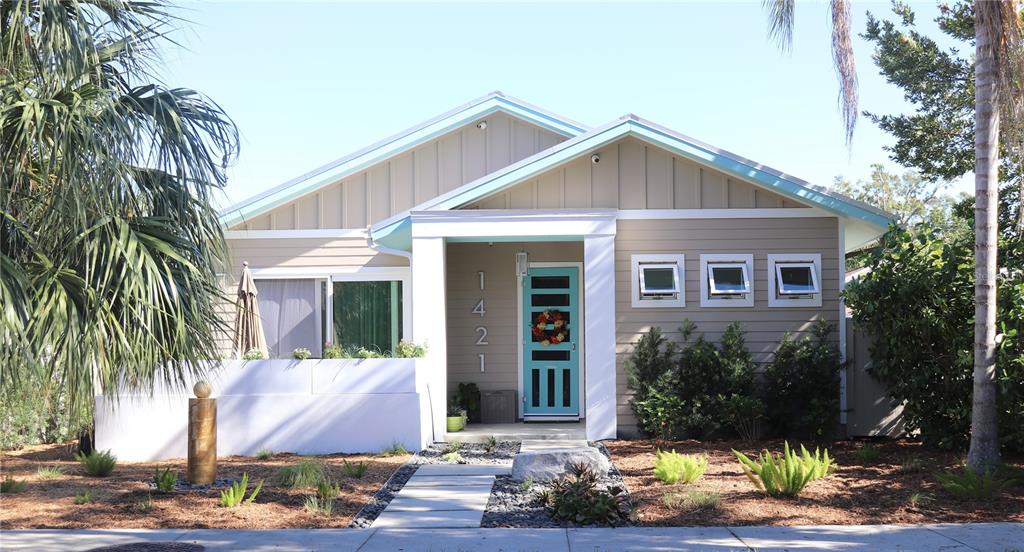 a front view of house with yard