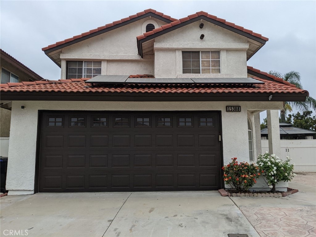 a front view of a house