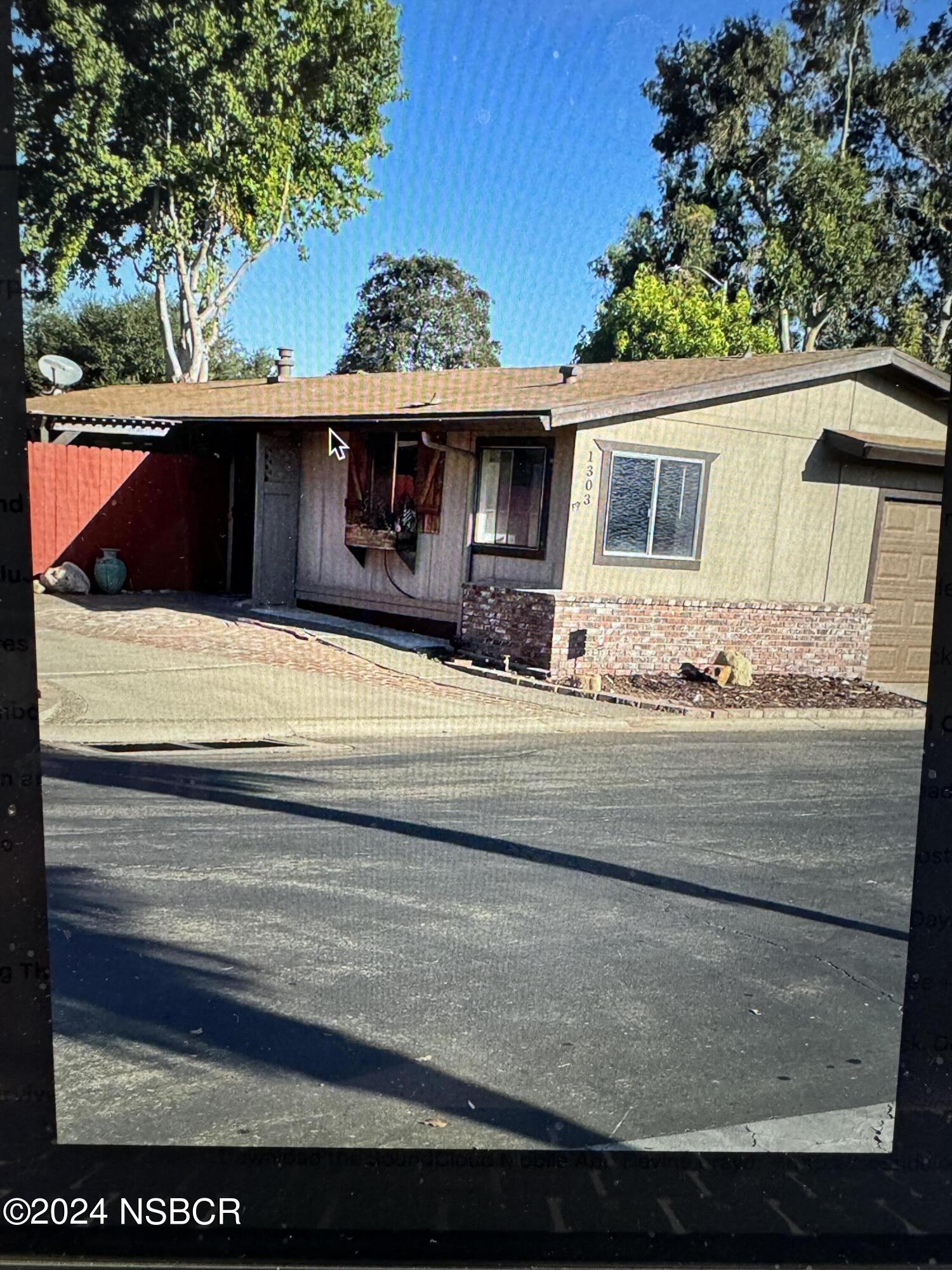 a view of a house with a door