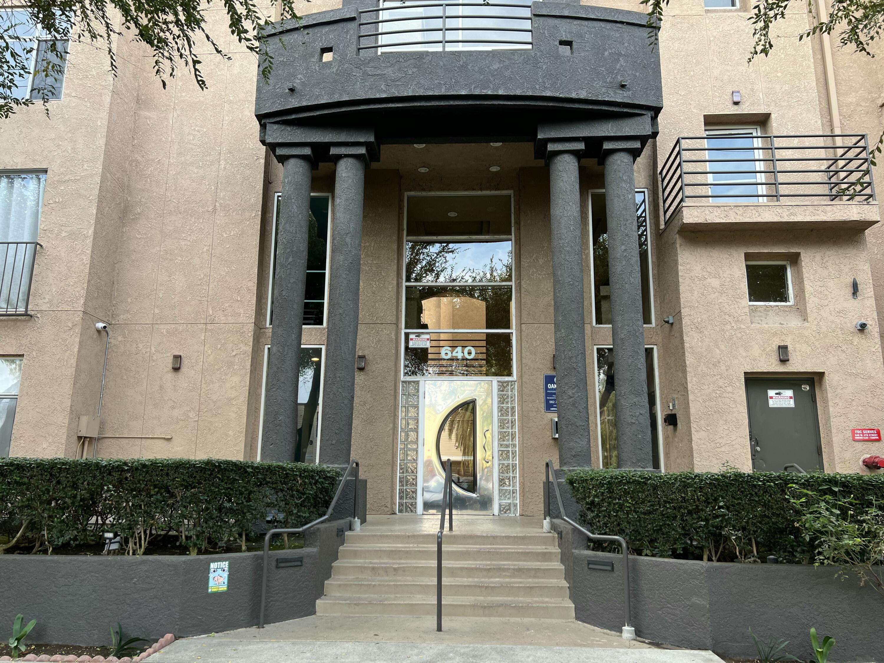 a front view of a house with entryway