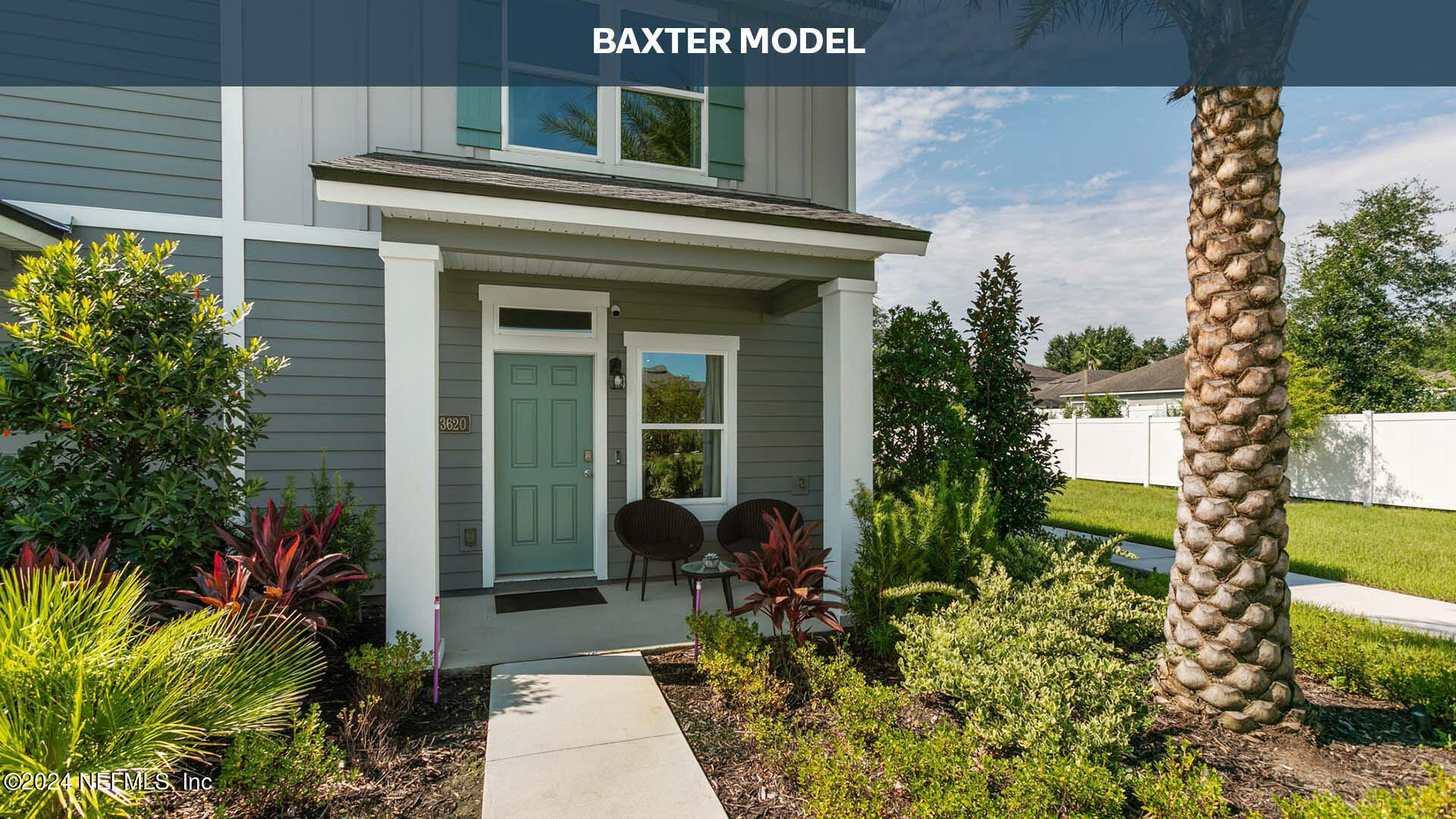 a view of a entryway door front of house