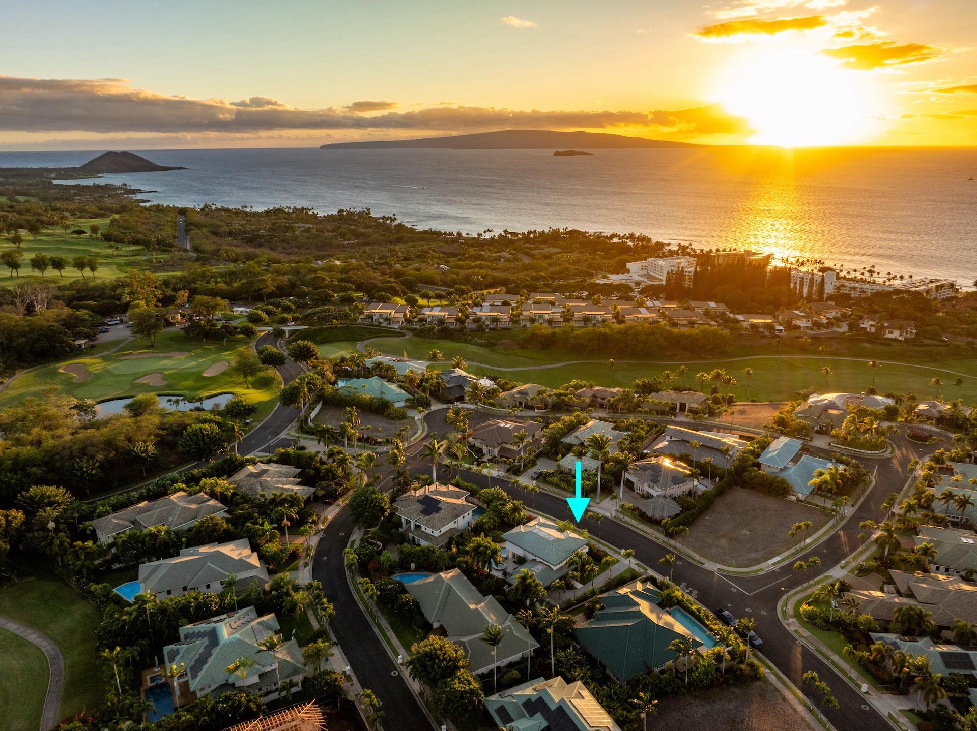 a view of city and ocean