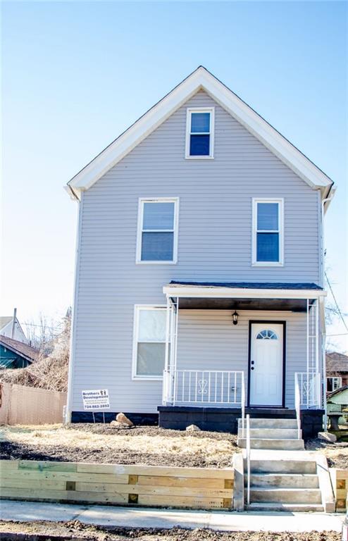 a front view of a house