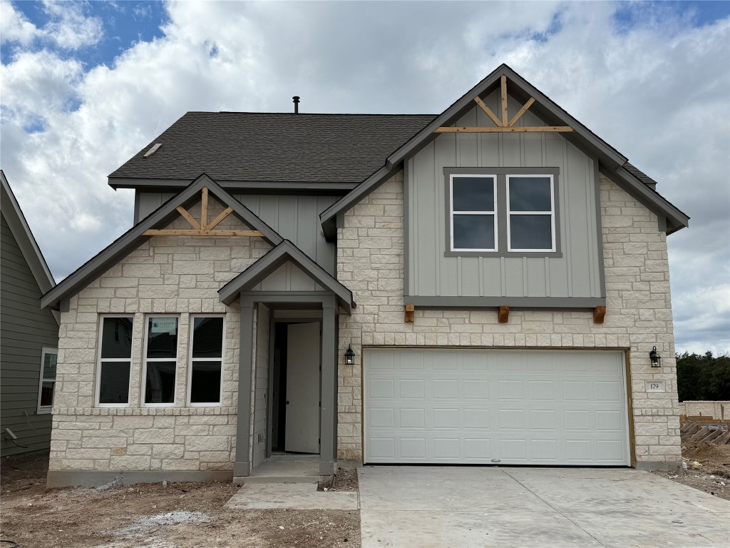 a front view of a house