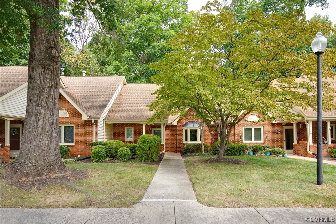 front view of house with a yard