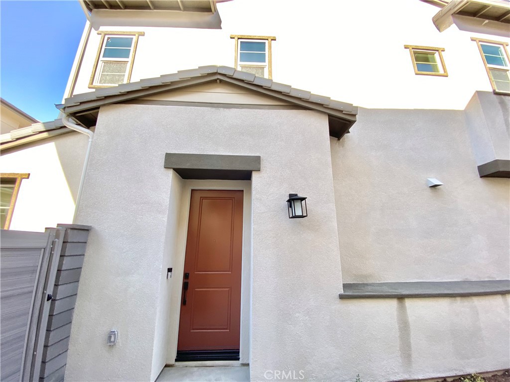 a view of front door