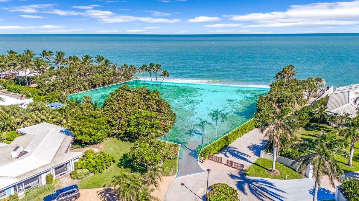 a view of a lake with a beach