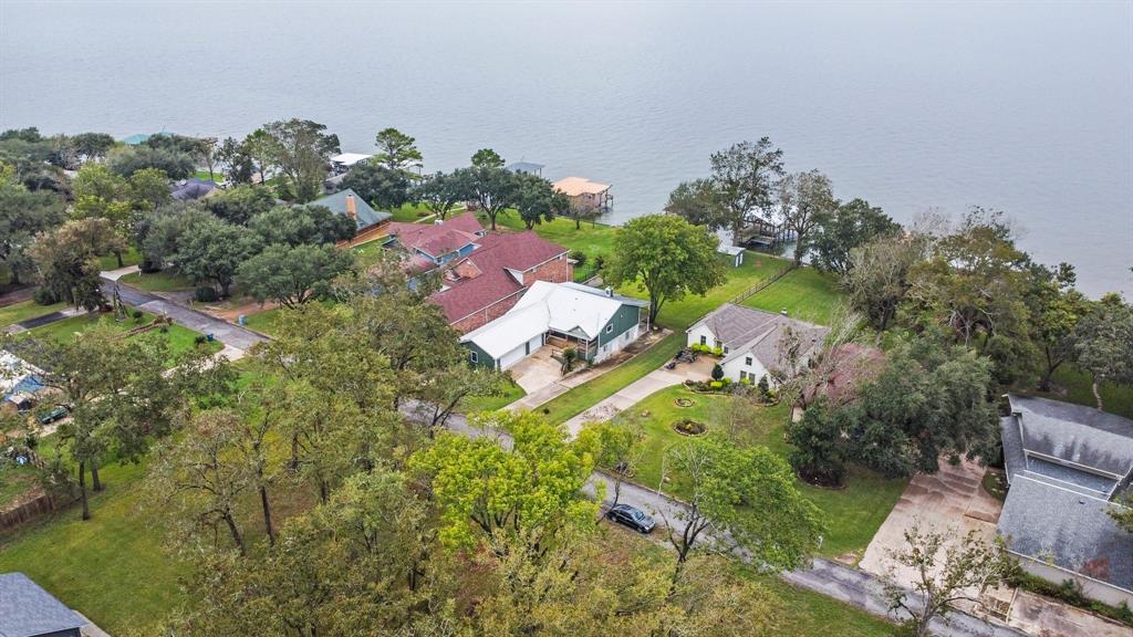 an aerial view of residential house with outdoor space