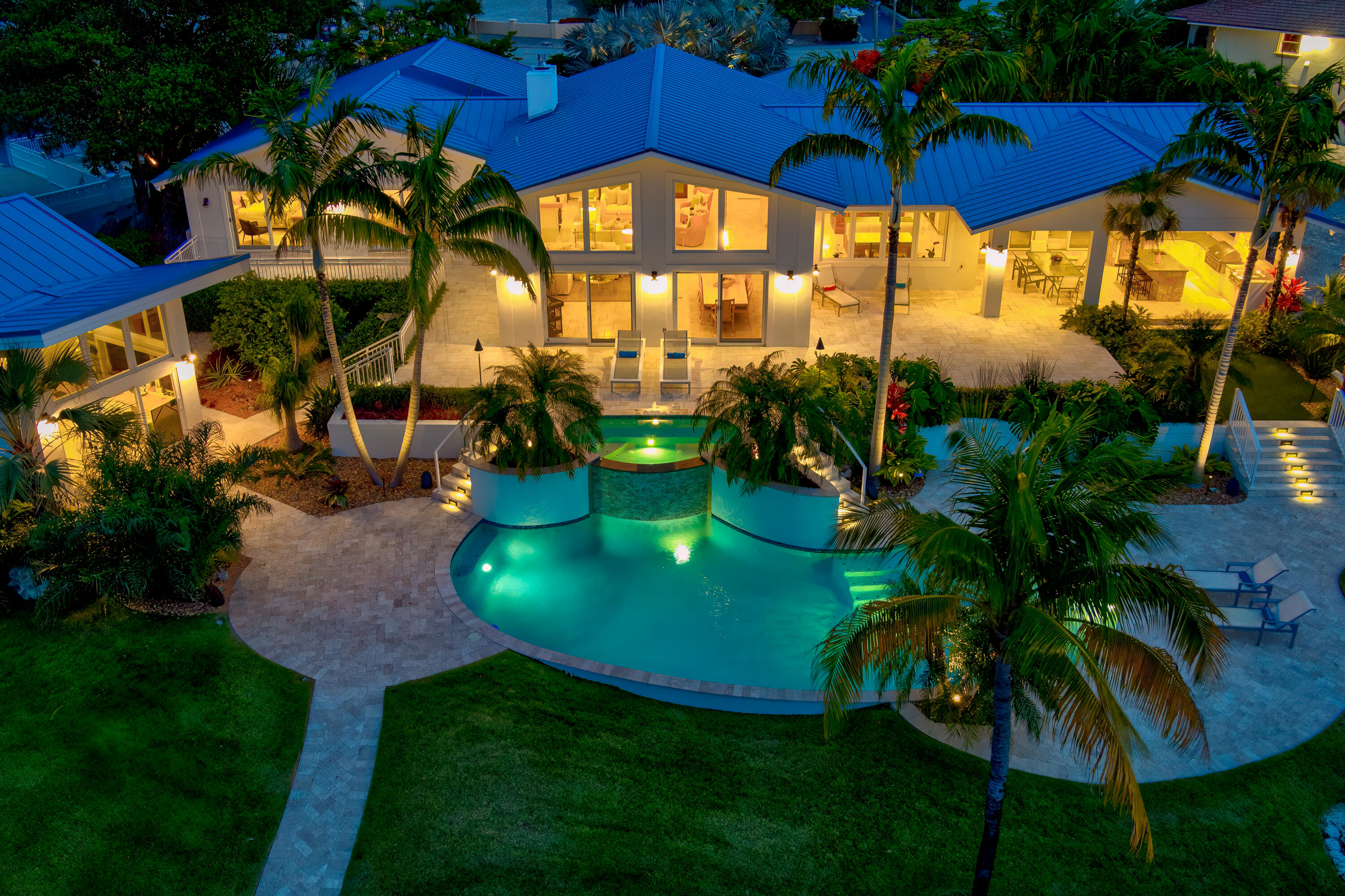 a view of an outdoor space pool patio and outdoor seating