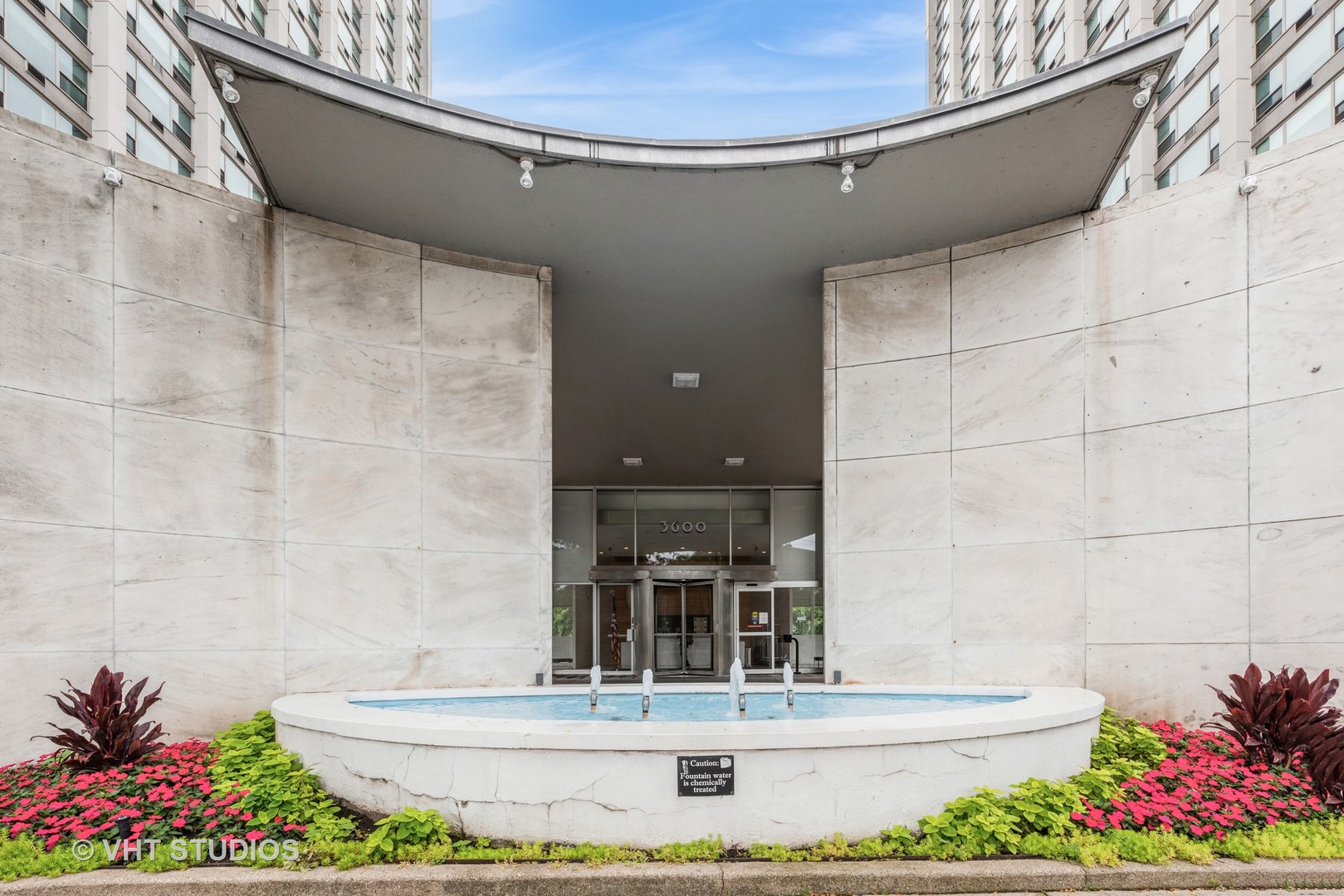 a view of lobby with a potted plant