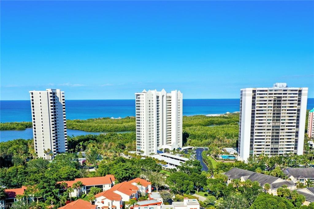 a view of a city with tall buildings