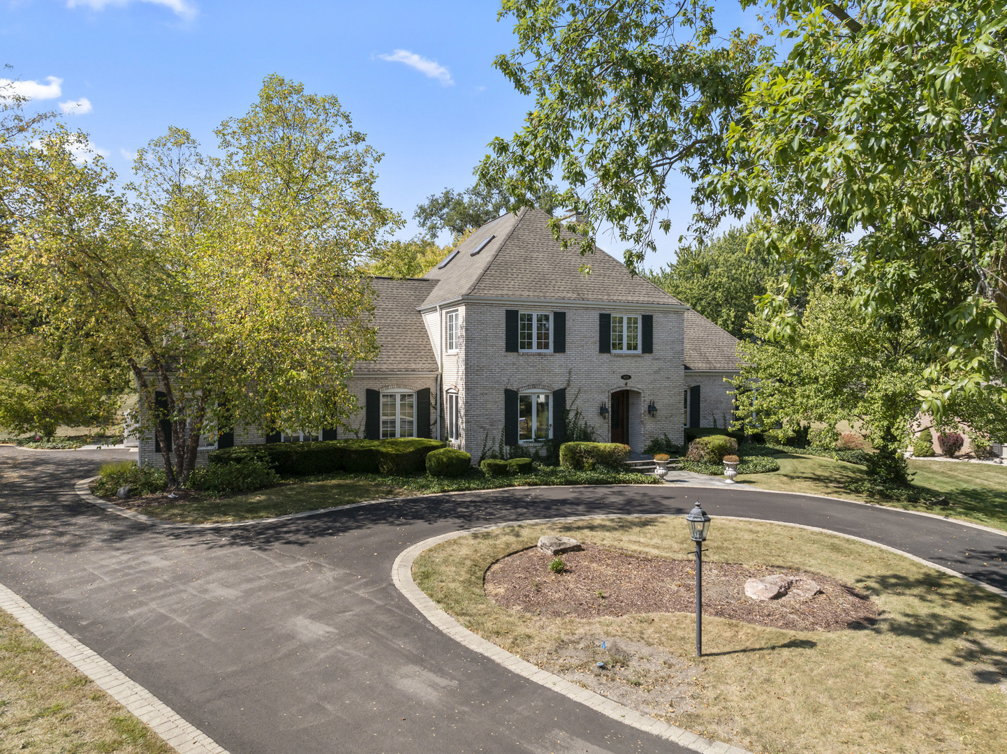 a front view of a house with entertaining space