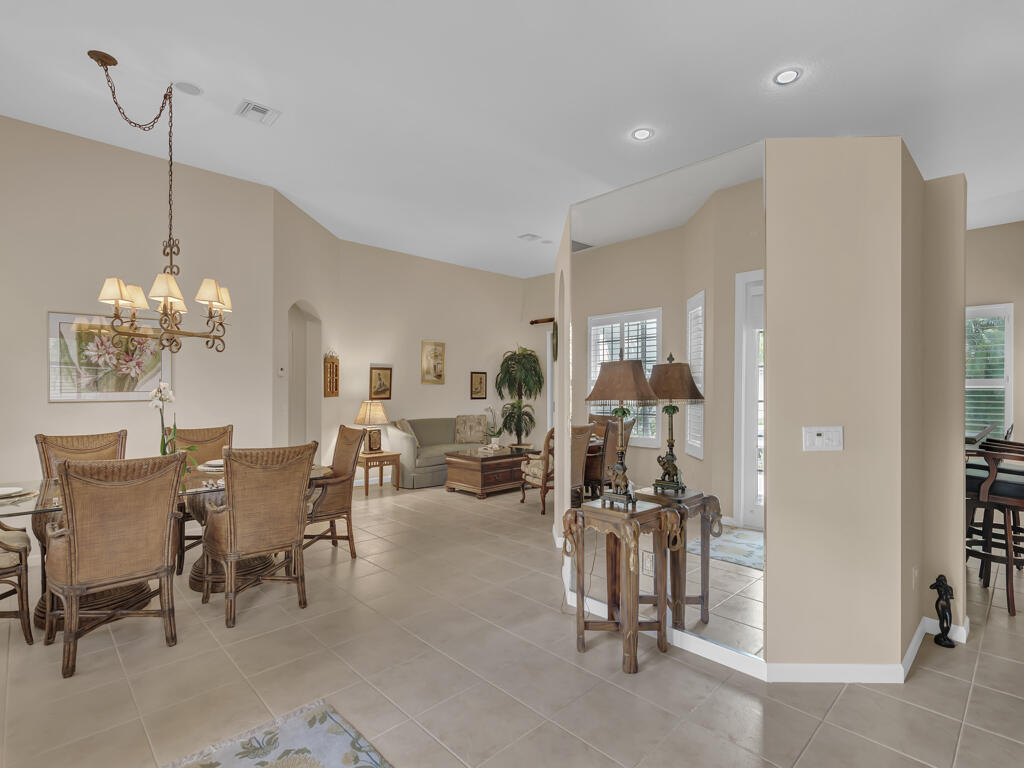 a view of a livingroom and dining room