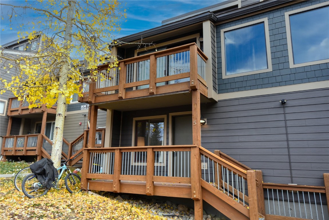 Front of house with a balcony