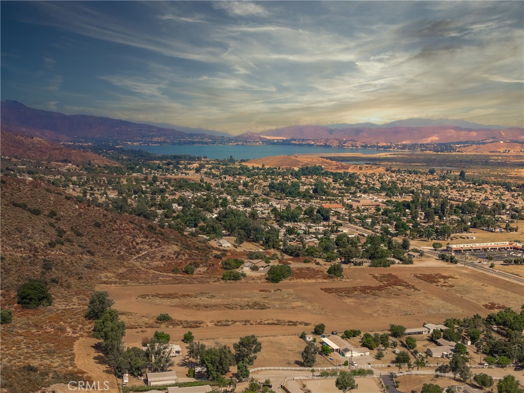 a view of city and mountain