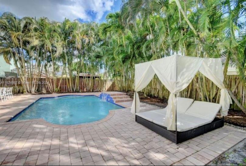 a view of outdoor space and garden