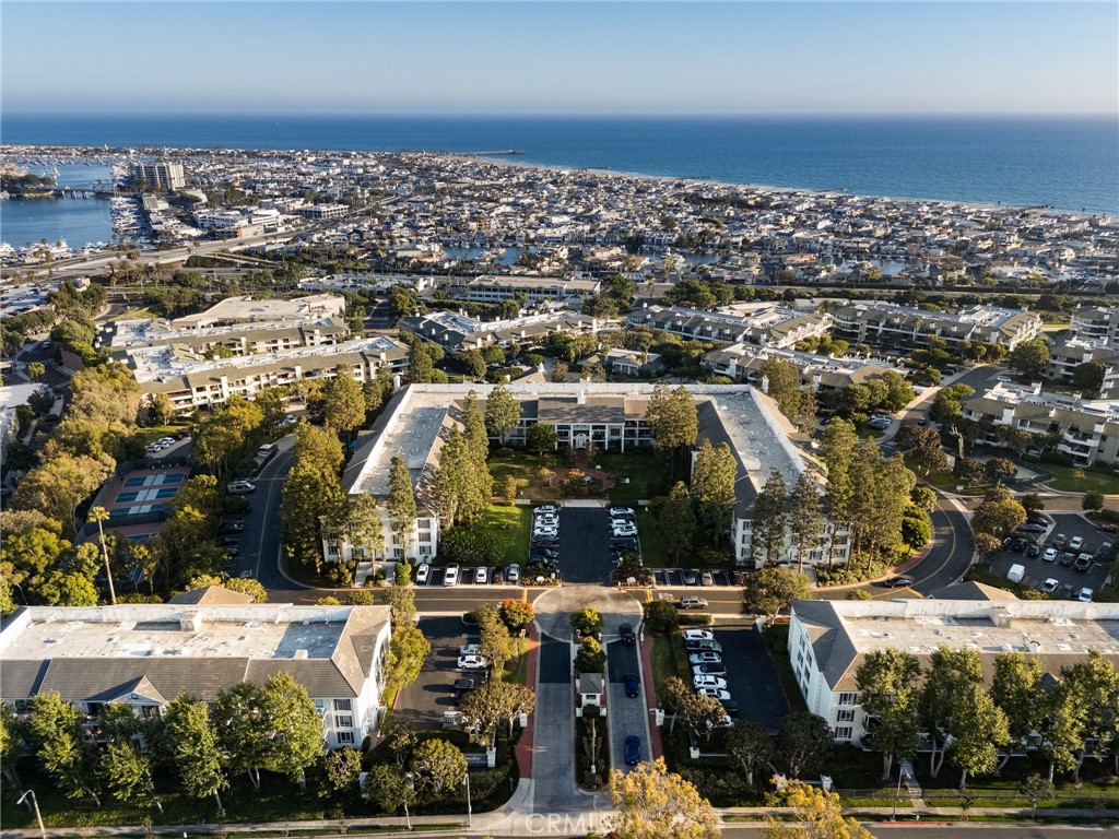 an aerial view of a city