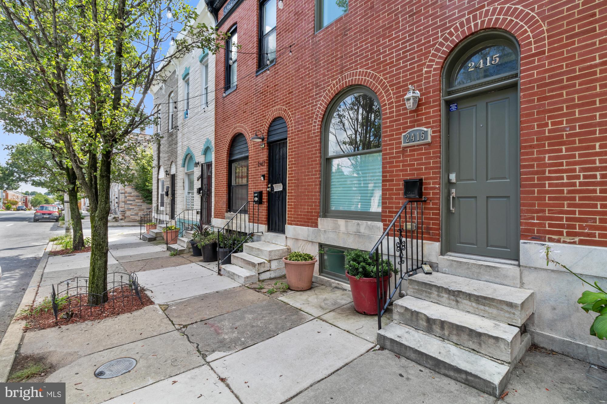 a front view of a house