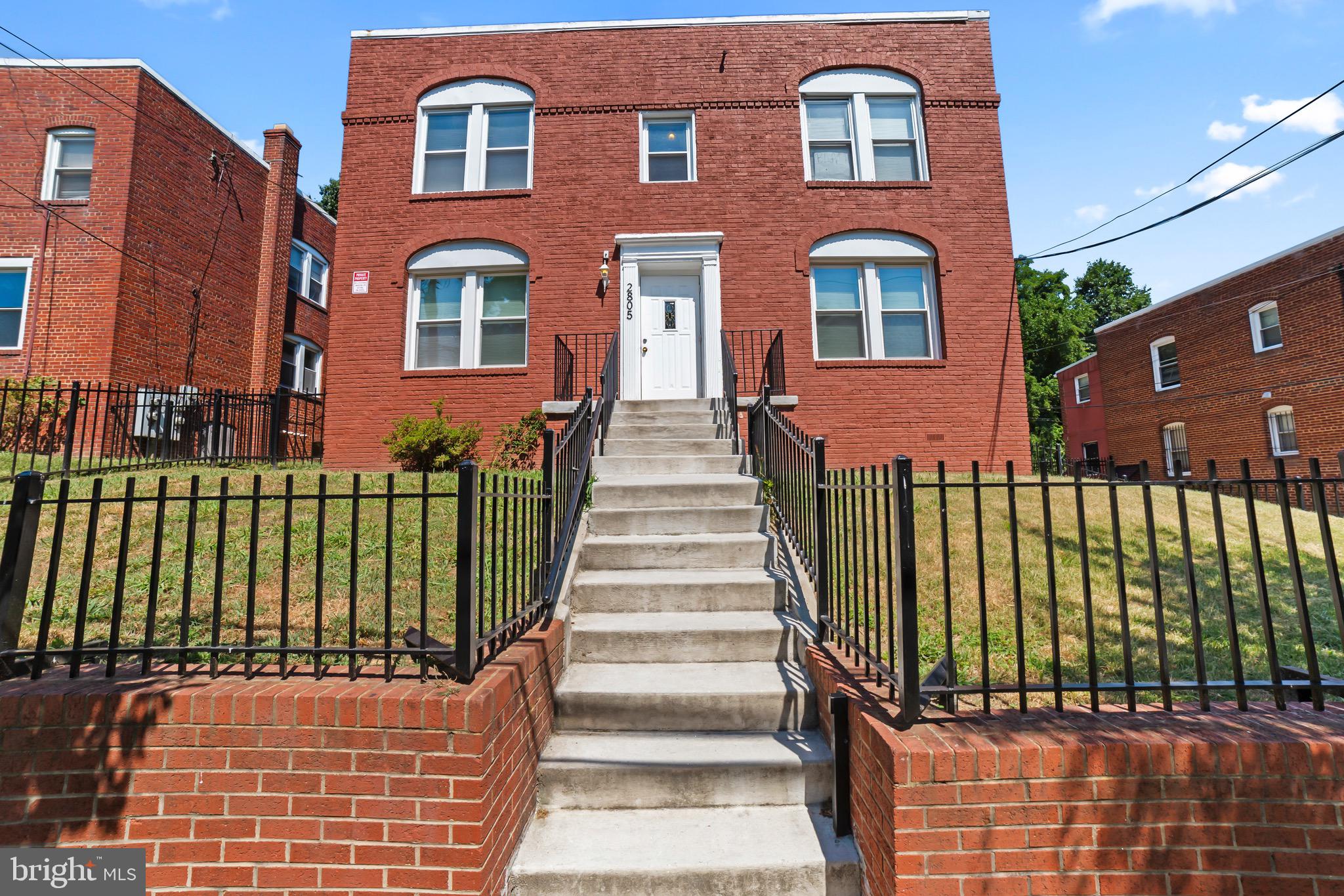 a front view of a house