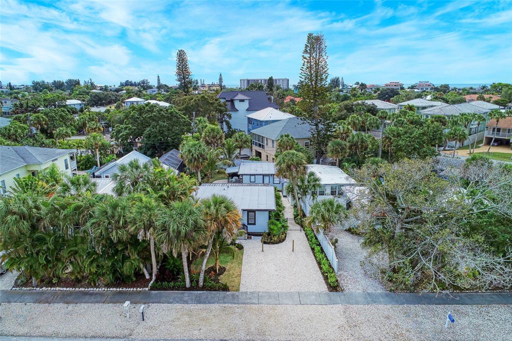 an aerial view of multiple house