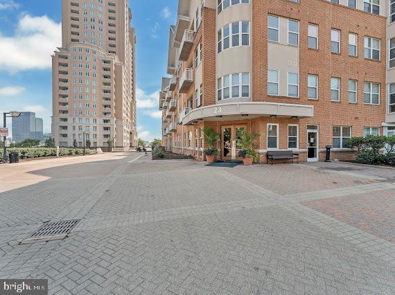 a buildings with street view and a building