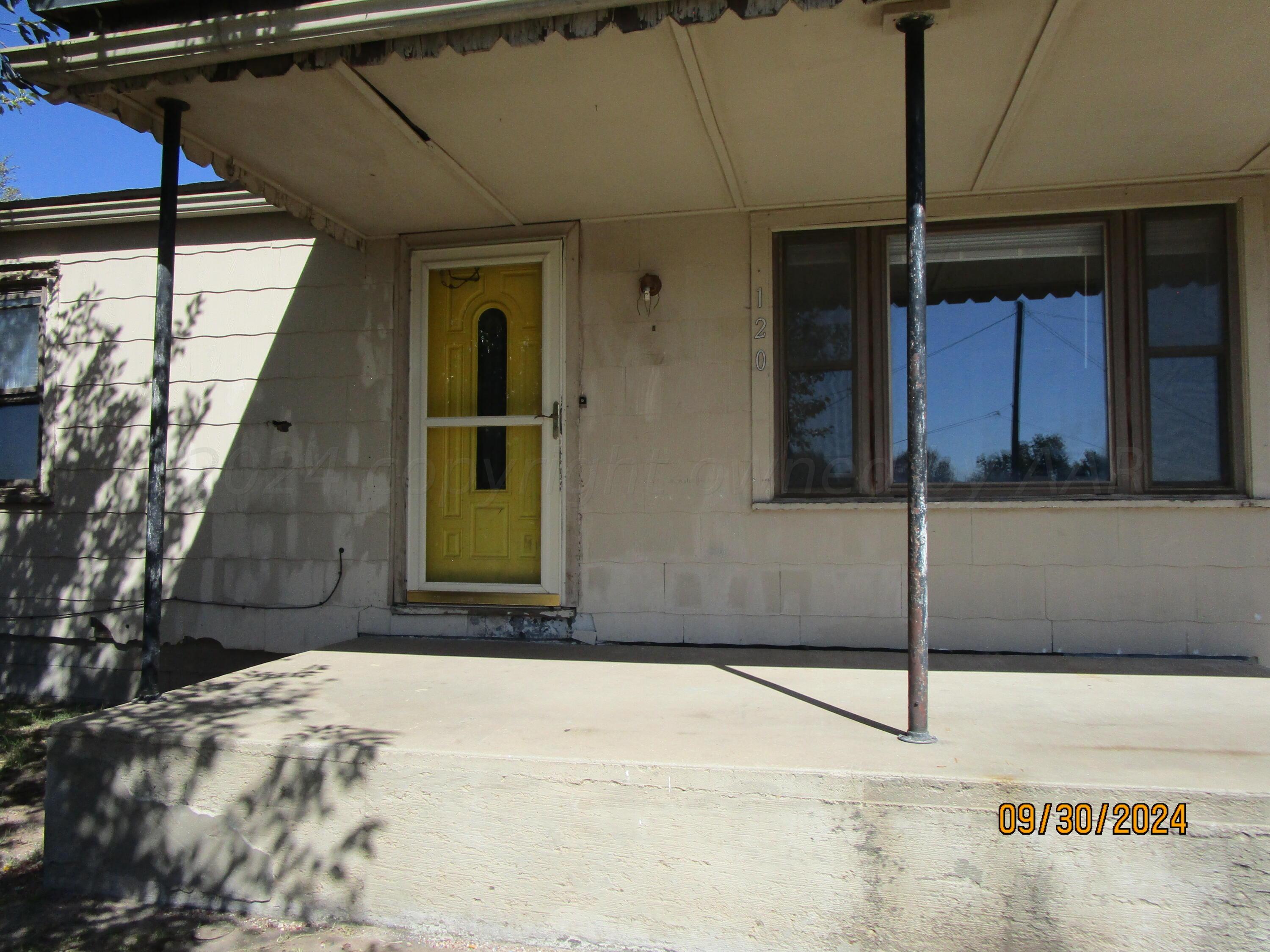 a front view of a house