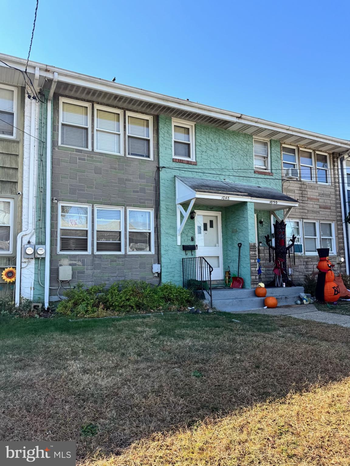 a front view of a house