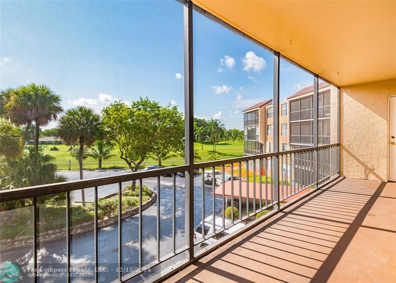 a view of a balcony