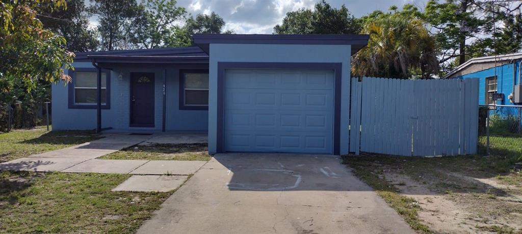 a front view of a house