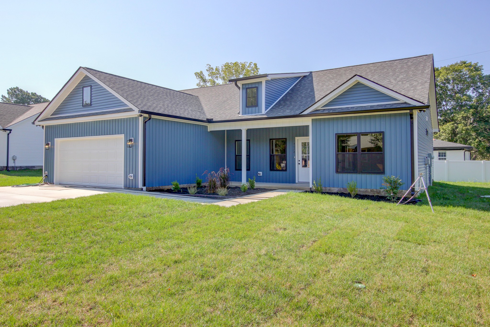 a view of a house with garden