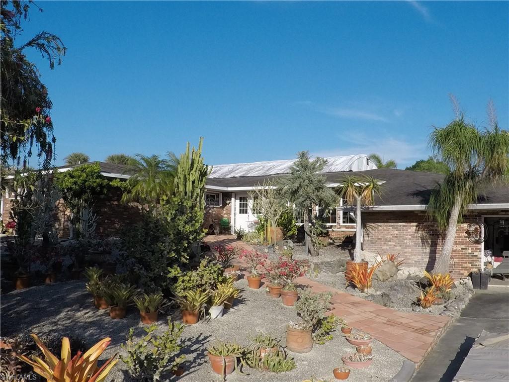 a view of a house with a patio