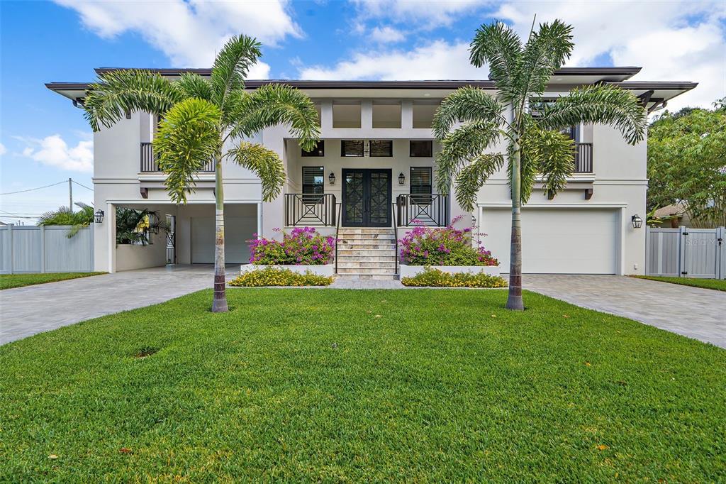 front view of house with a yard