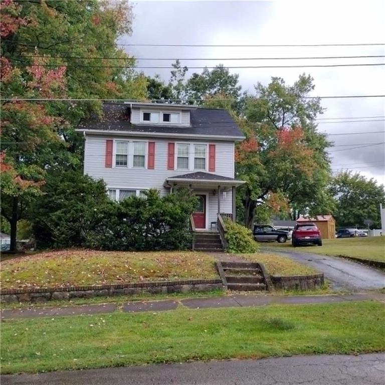 a view of a house with a patio