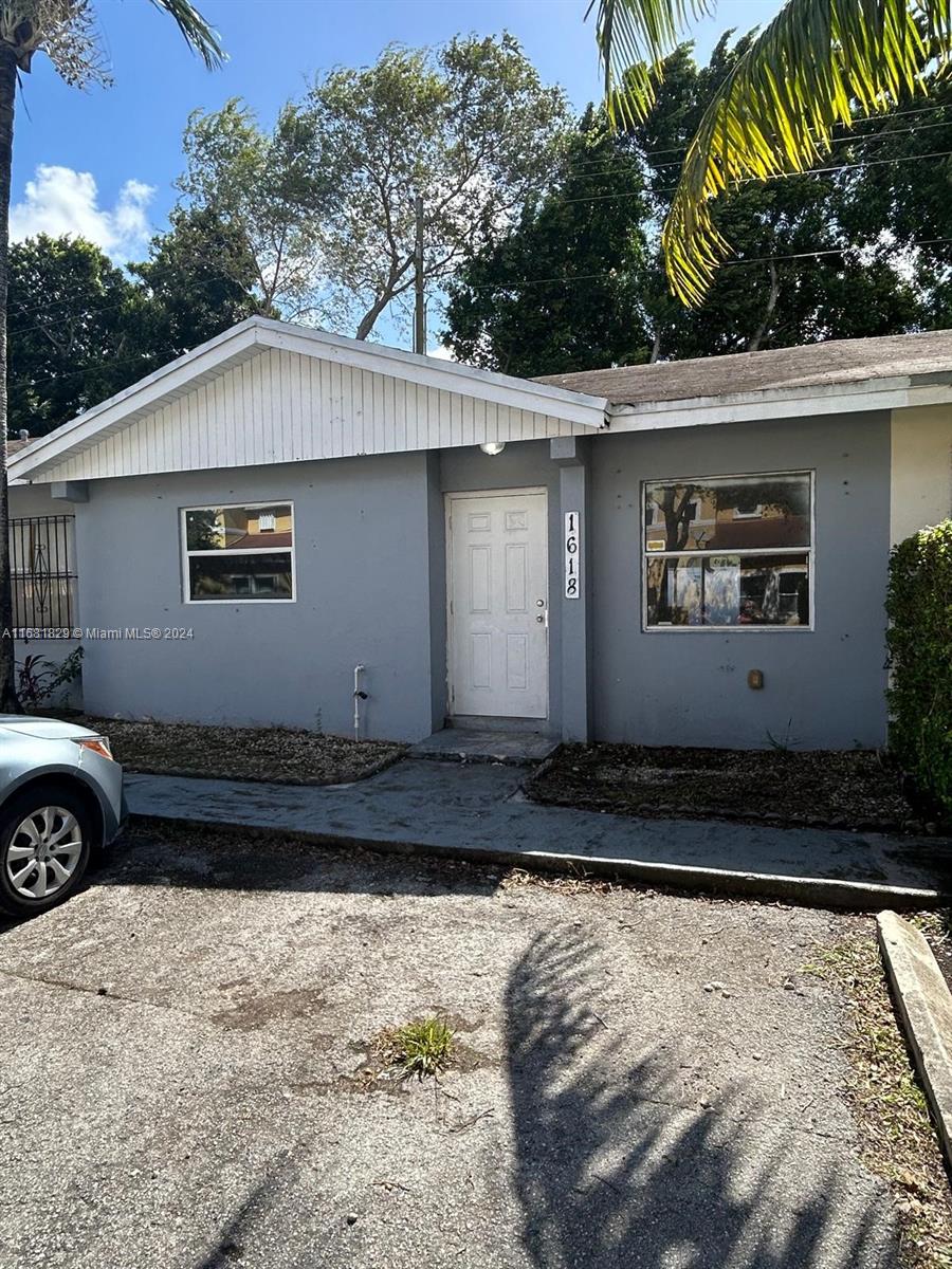 a front view of a house