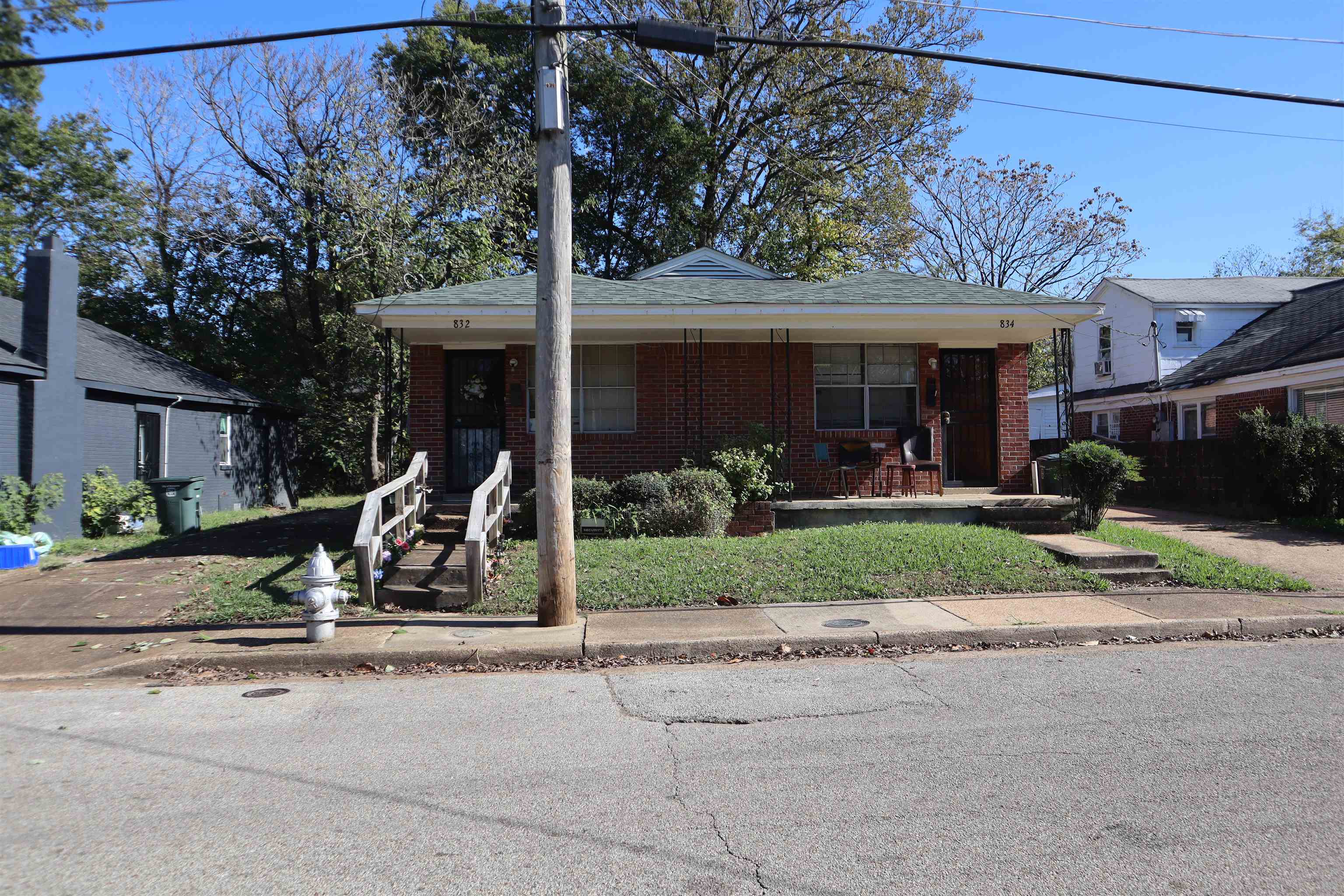 View of front of home featuring covered porch