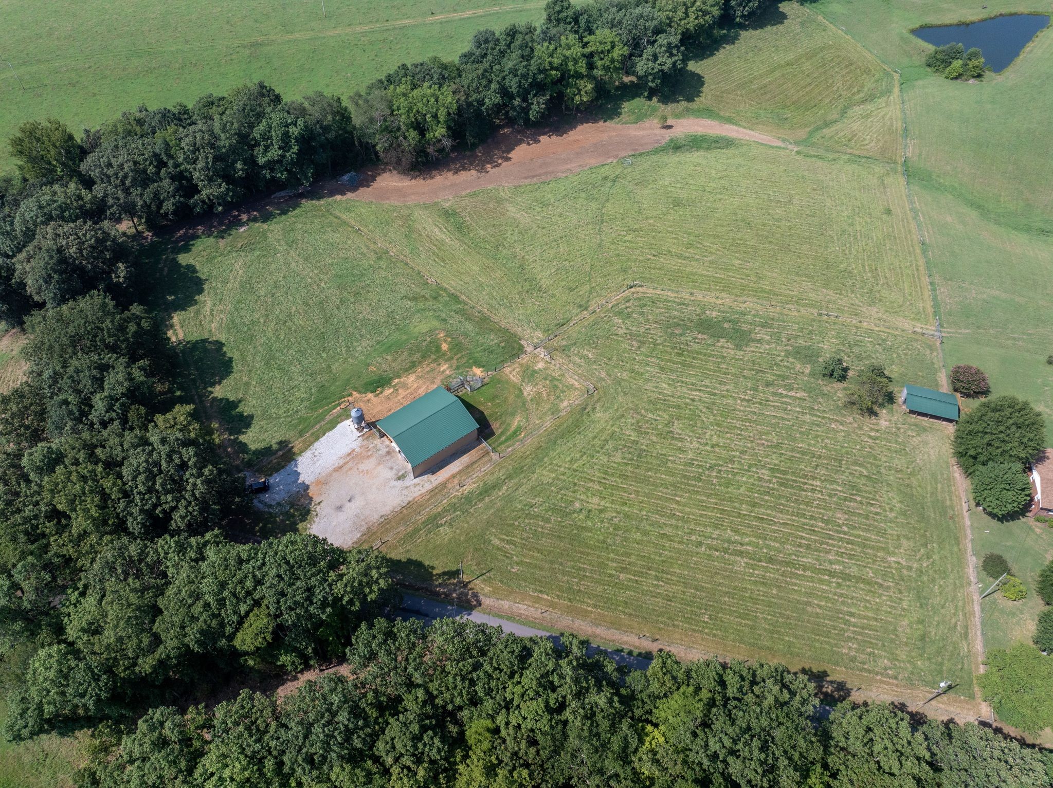 an aerial view of residential house with outdoor space