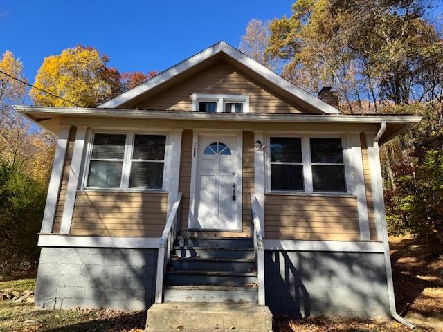 View of bungalow-style home